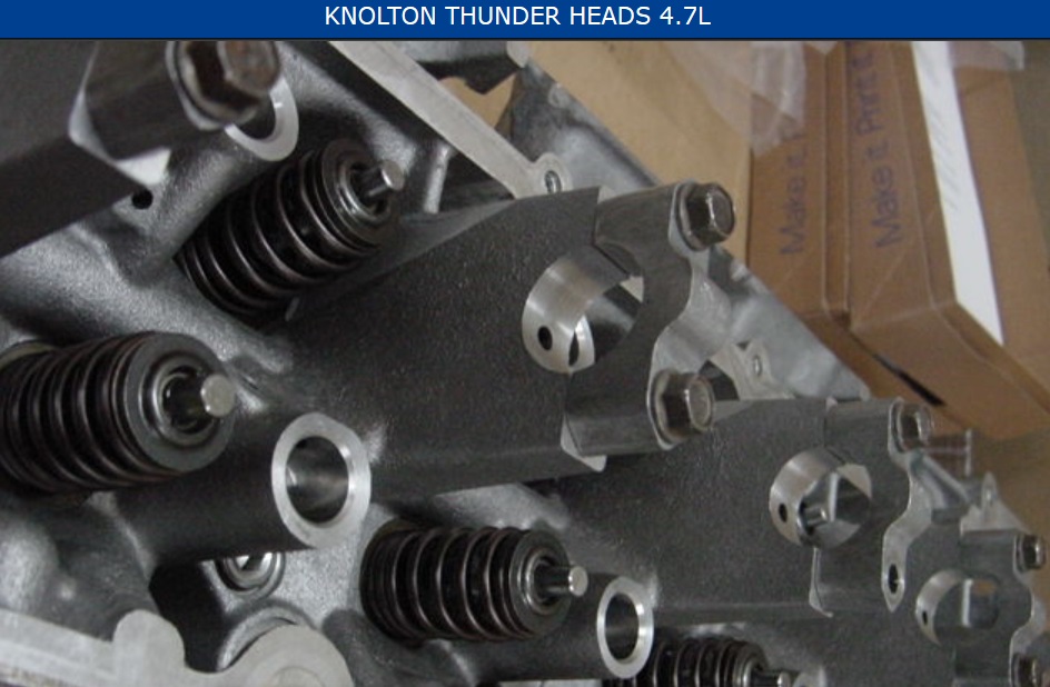 Knolton Thunder Stage1 Econo CNC Ported Heads Dodge-Jeep 4.7L V8 - Click Image to Close